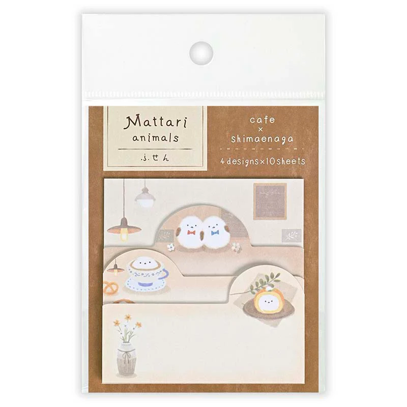 NB CO | Notas Adhesivas Multi Mattari Animals Cafe Shimanenaga