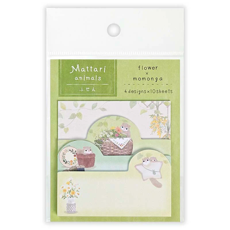 NB CO | Notas Adhesivas Multi Mattari Animals Flower Momonga
