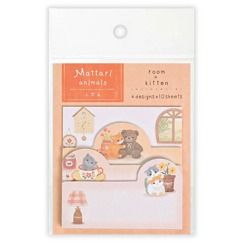 NB CO | Notas Adhesivas Multi Mattari Animals Room Kitten
