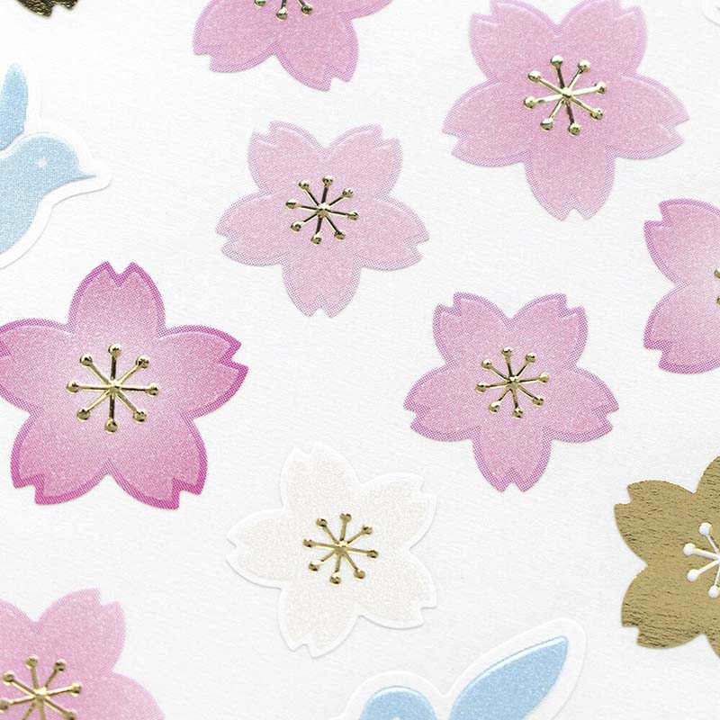 NB CO | Pegatinas Blue Bird and Cherry Blossom - Image 2