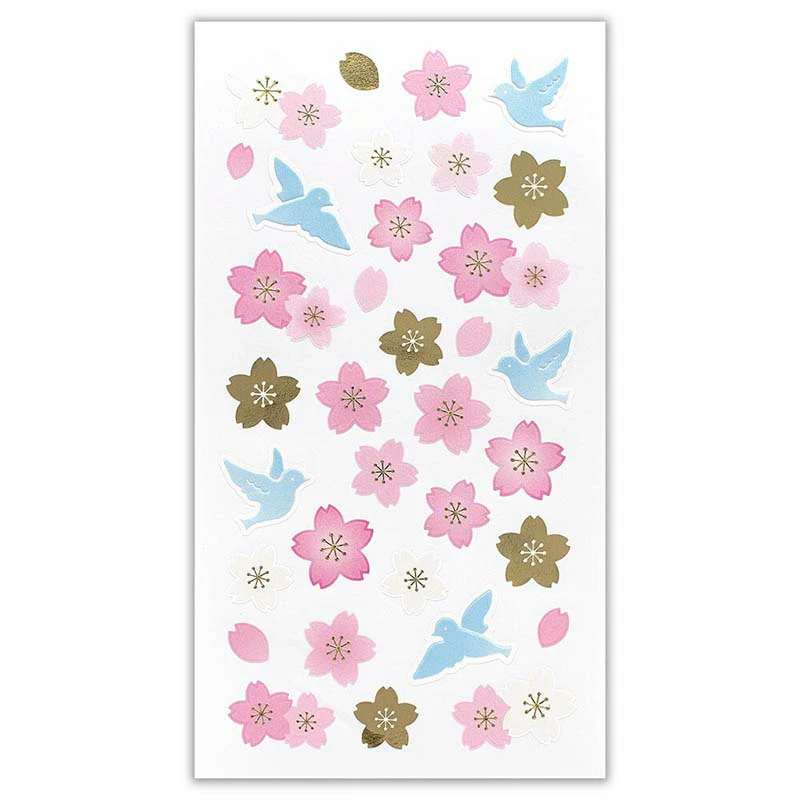 NB CO | Pegatinas Blue Bird and Cherry Blossom - Image 3