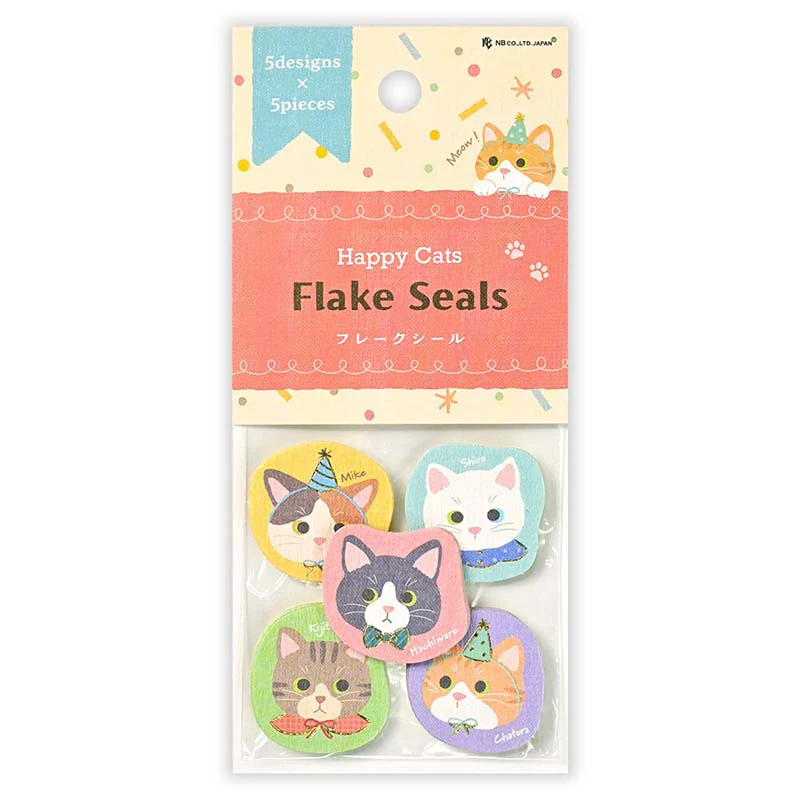 NB CO | Pegatinas Flake Happy Cats