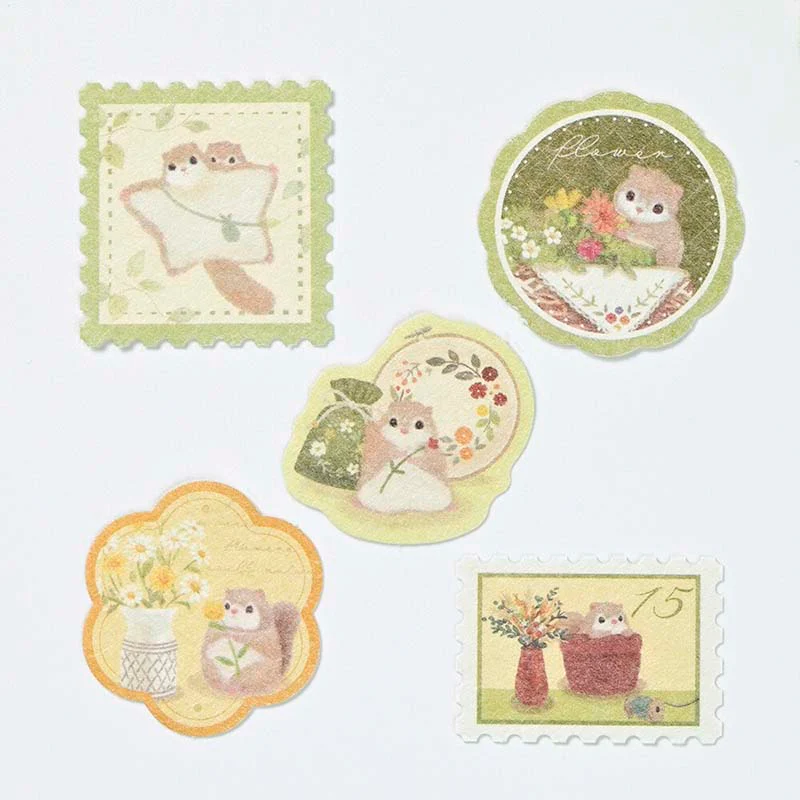 NB CO | Pegatinas Flake Mattari Animals Flower Momonga - Image 2