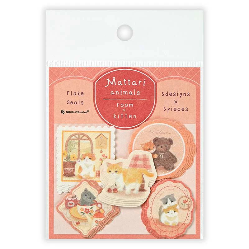 NB CO | Pegatinas Flake Mattari Animals Room Kitten