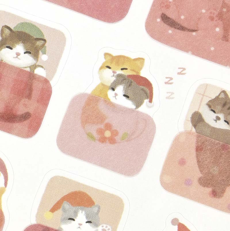 NB CO | Pegatinas Mattari Animals Good Night Kitten (2pc) - Image 2