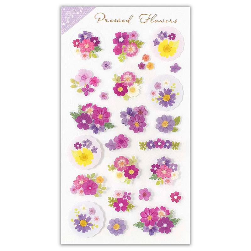 NB CO | Pegatinas Pressed Flowers Purple - Image 3