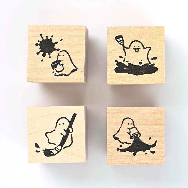 NB CO | Set de 4 Sellos In The Margin Naughty Ghost - Image 2