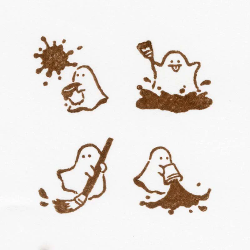 NB CO | Set de 4 Sellos In The Margin Naughty Ghost - Image 4