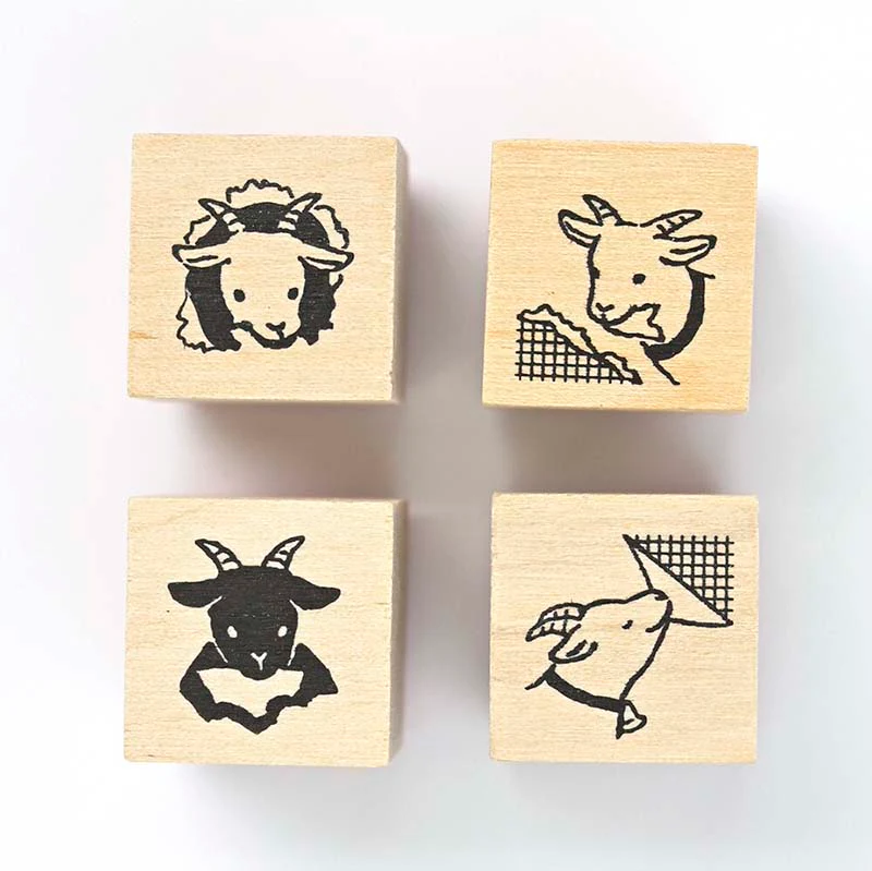 NB CO | Set de 4 Sellos In The Margin Naughty Goat - Image 2