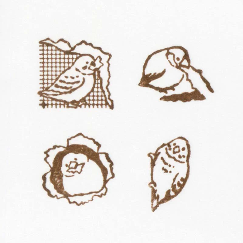 NB CO | Set de 4 Sellos In The Margin Naughty Parrot - Image 4