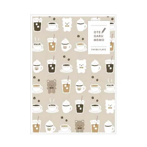Papier Platz | Bloc de Notas Otegaru Memo Bear Café - Image 2