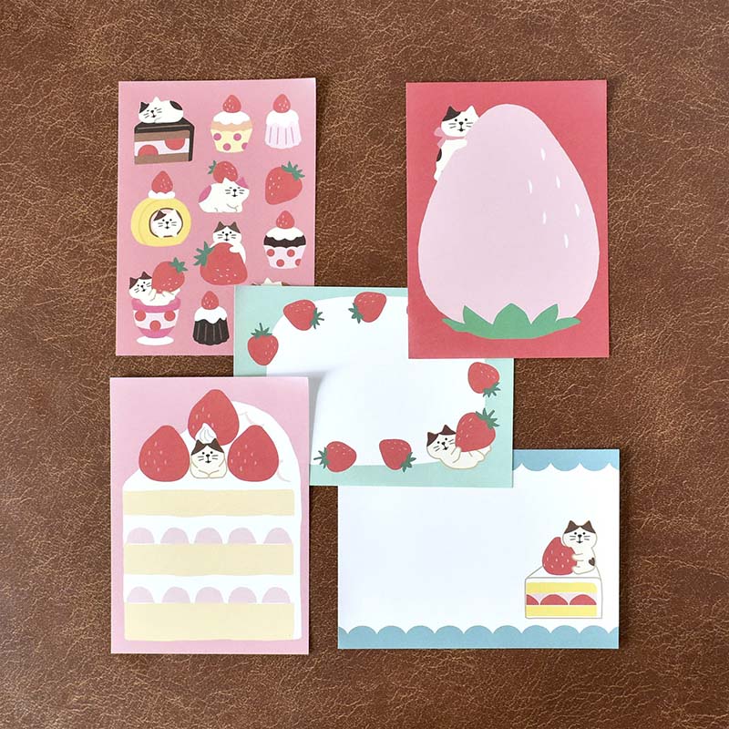 Papier Platz | Bloc de Notas Otegaru Memo Concombre Strawberry Fair