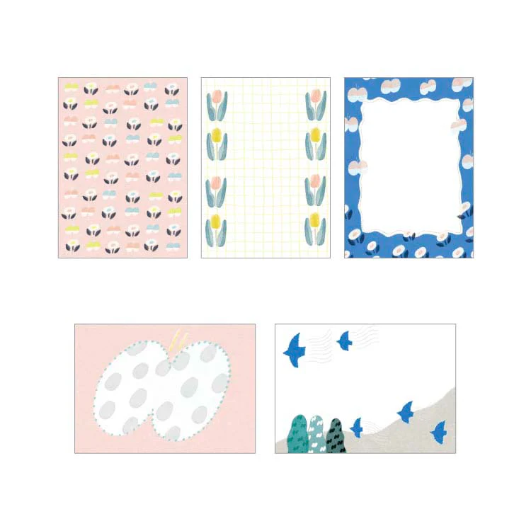 Papier Platz | Bloc de Notas Otegaru Memo Nakano Emi Flowers