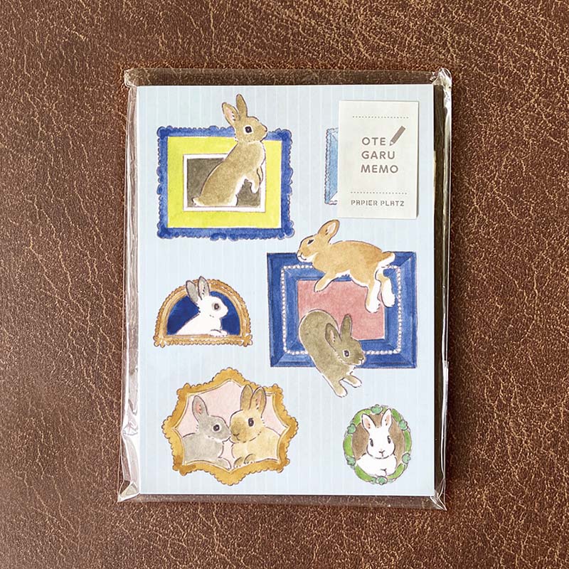 Papier Platz | Bloc de Notas Otegaru Memo Shinako Moriyama The Rabbit and the Mysterious Picture Frame - Image 2