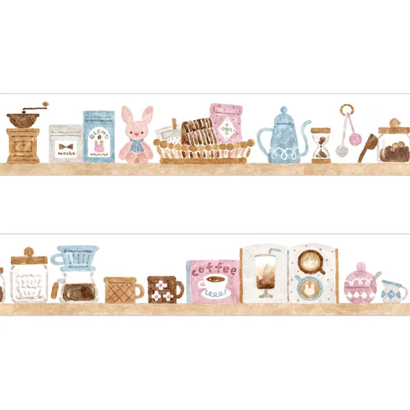 Papier Platz | Nakauchi Waka Rabbit and Coffee Washi Tape