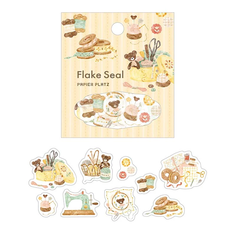 Papier Platz | Pegatinas Flake Nakauchi Waka Bears Sewing