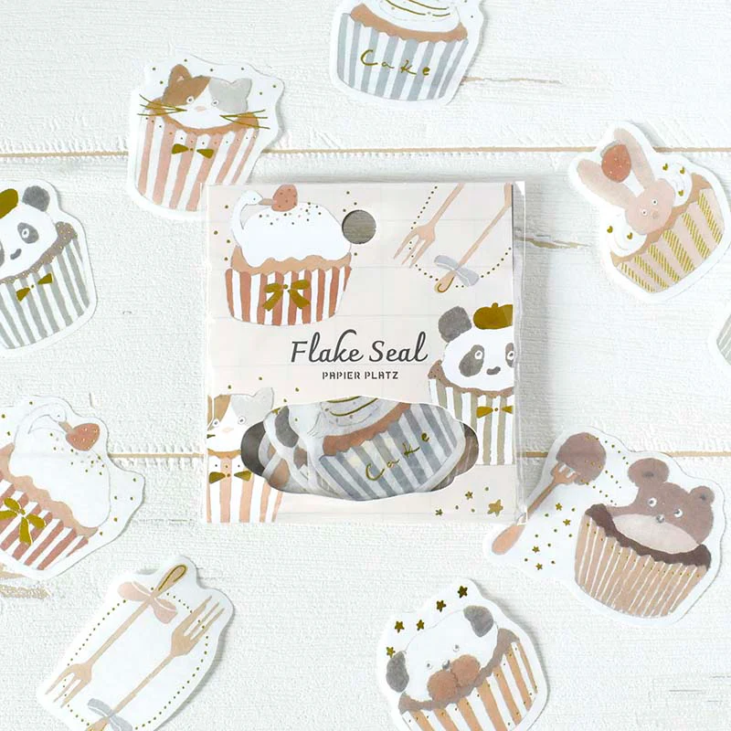 Papier Platz | Pegatinas Flake Shochirou Tobimatsu Cupcake