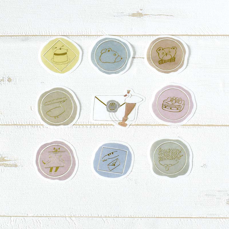 Papier Platz | Pegatinas Flake Shochirou Tobimatsu Sealing Stamps - Image 2