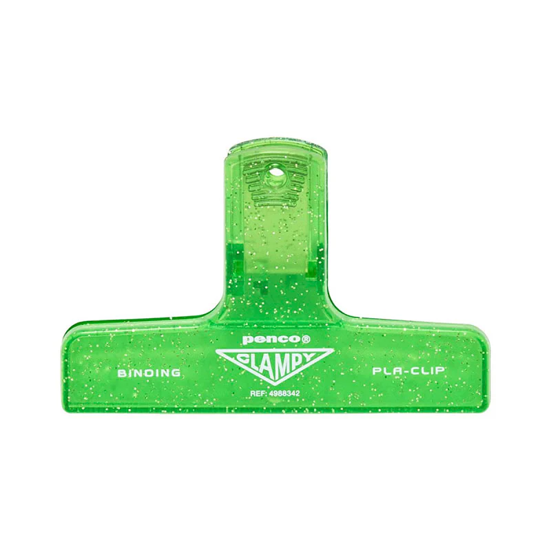 Penco | Clip de Plástico Glitter Light Green