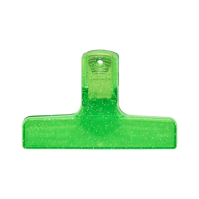 Penco | Clip de Plástico Glitter Light Green - Image 2