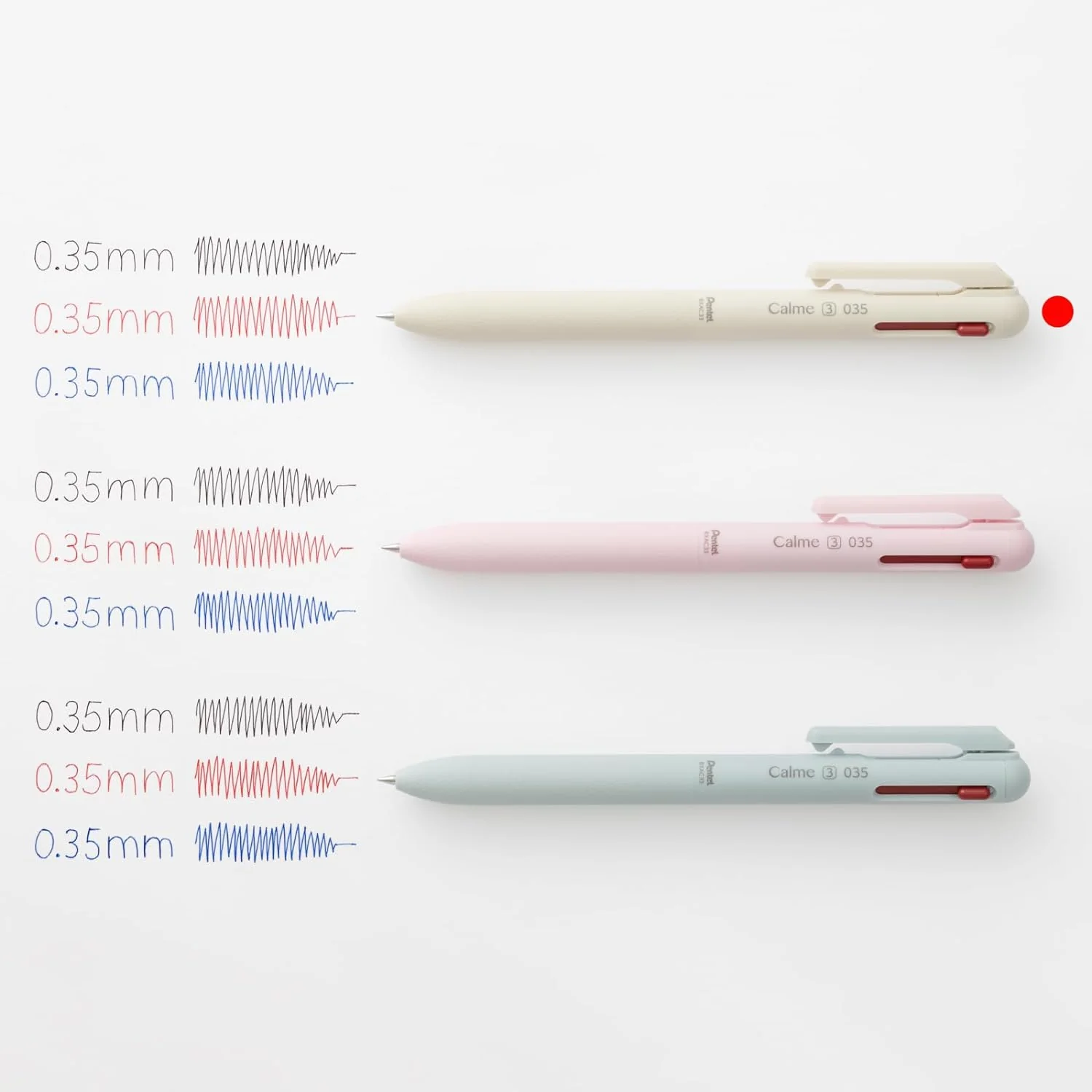 Pentel | Bolígrafo Multicolor Calme Light Blue 0.35 - Image 2