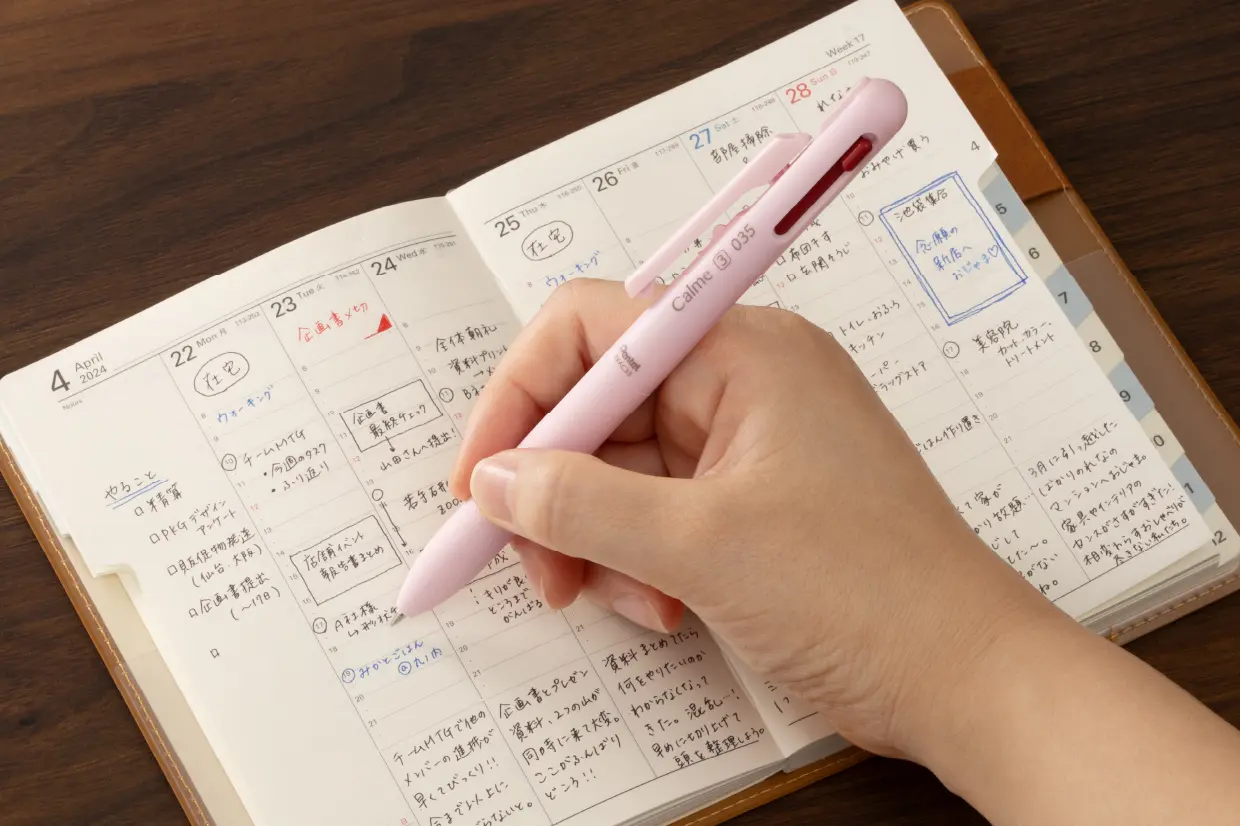 Pentel | Bolígrafo Multicolor Calme Pink 0.35 - Image 3