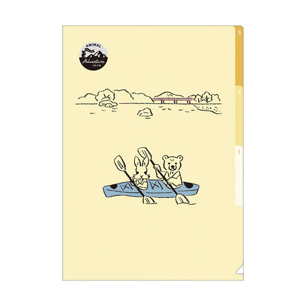 RyuRyu | Portafolios de 3 Compartimentos A4 Animal Adventures Sport