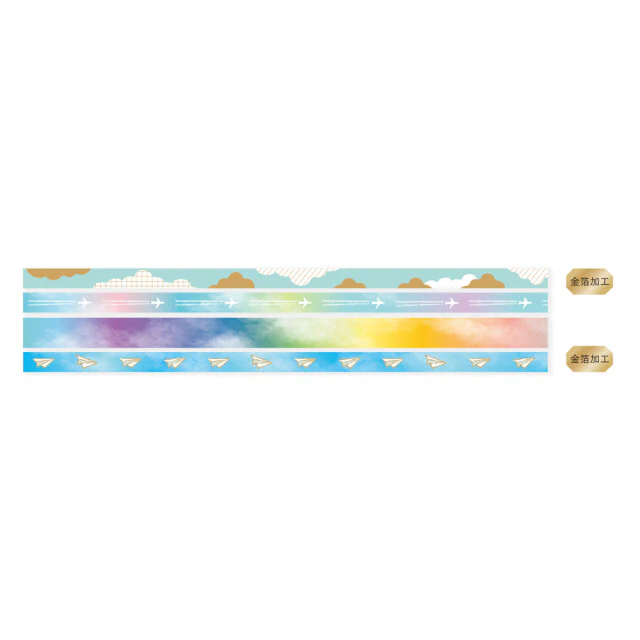 RyuRyu | Set de Washi Tapes Slim Paper Airplane - Image 2