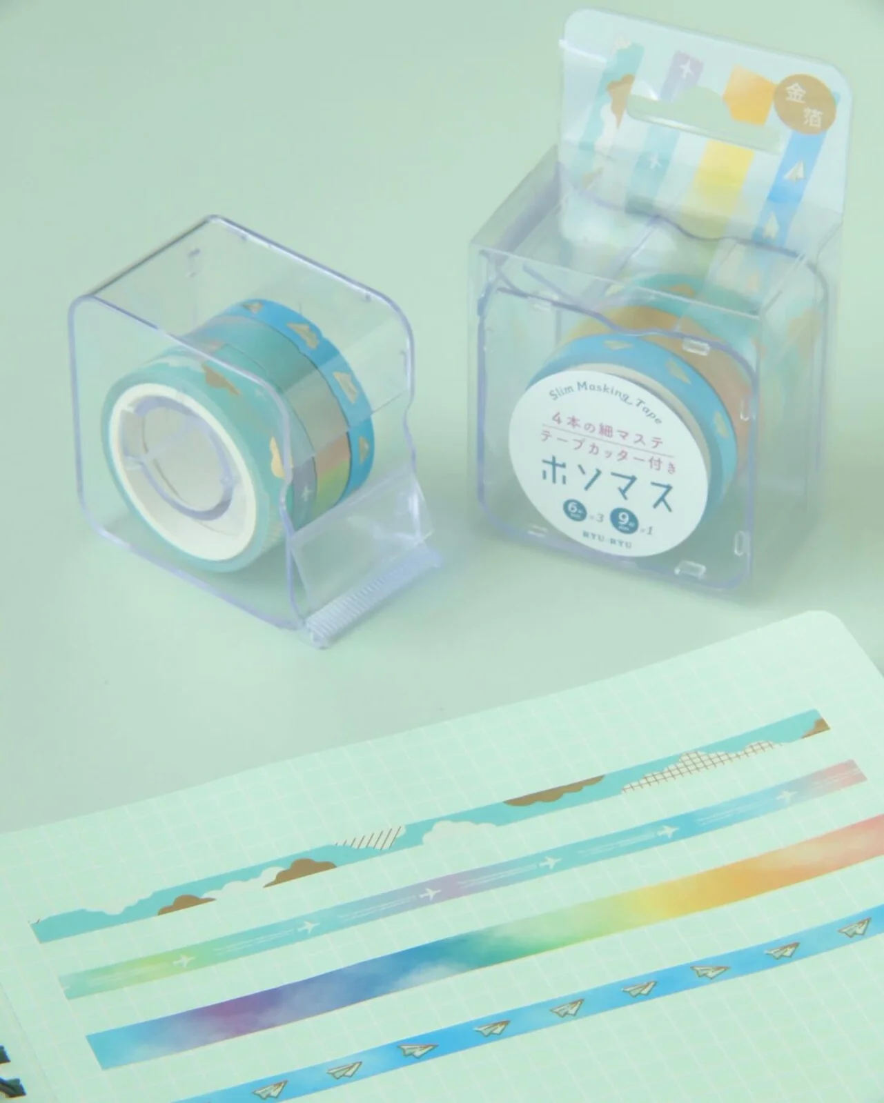 RyuRyu | Set de Washi Tapes Slim Paper Airplane - Image 3