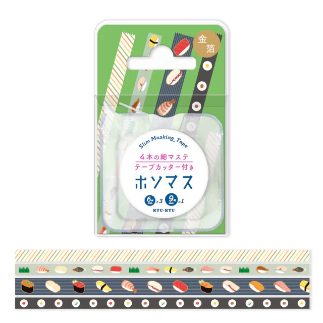 RyuRyu | Set de Washi Tapes Slim Sushi