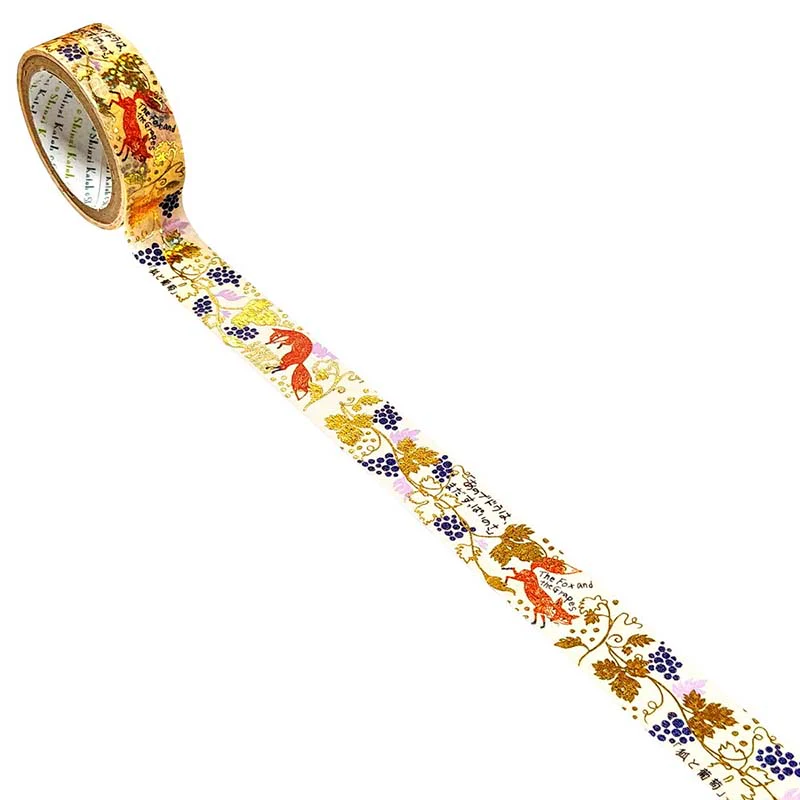 Seal-do | Jewel of Fairy Tale Fox and Grapes Washi Tape - Image 2