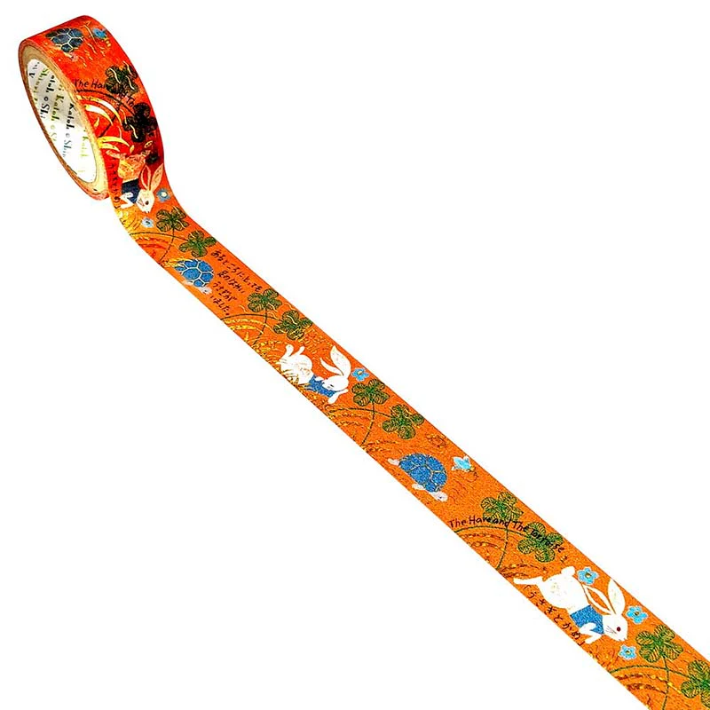 Seal-do | Jewel of Fairy Tale Aesop's Rabbit and Tortoise Washi Tape - Image 2