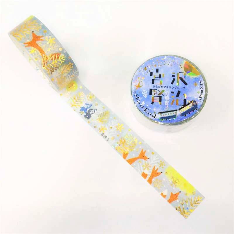 Seal-do | Kirapika Kenji Miyazawa Snow Crossing Washi Tape - Image 2