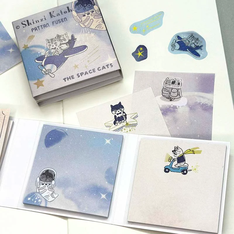 Seal-do | Set de Notas Adhesivas Pattan Space Cat - Image 8