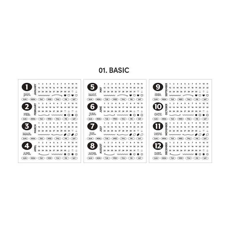 Iconic | Pegatinas Diary Date 01 Basic - Image 2