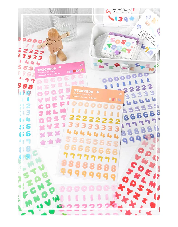 Mo Card | Pegatinas Secret Jelly Numbers Kumquat - Image 2