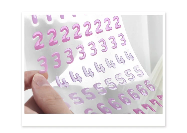 Mo Card | Pegatinas Secret Jelly Numbers Olive - Image 3