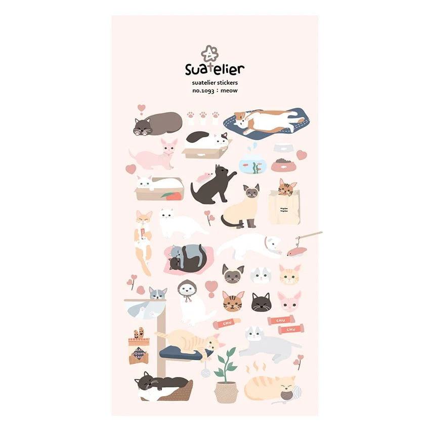 Suatelier | Pegatinas Meow
