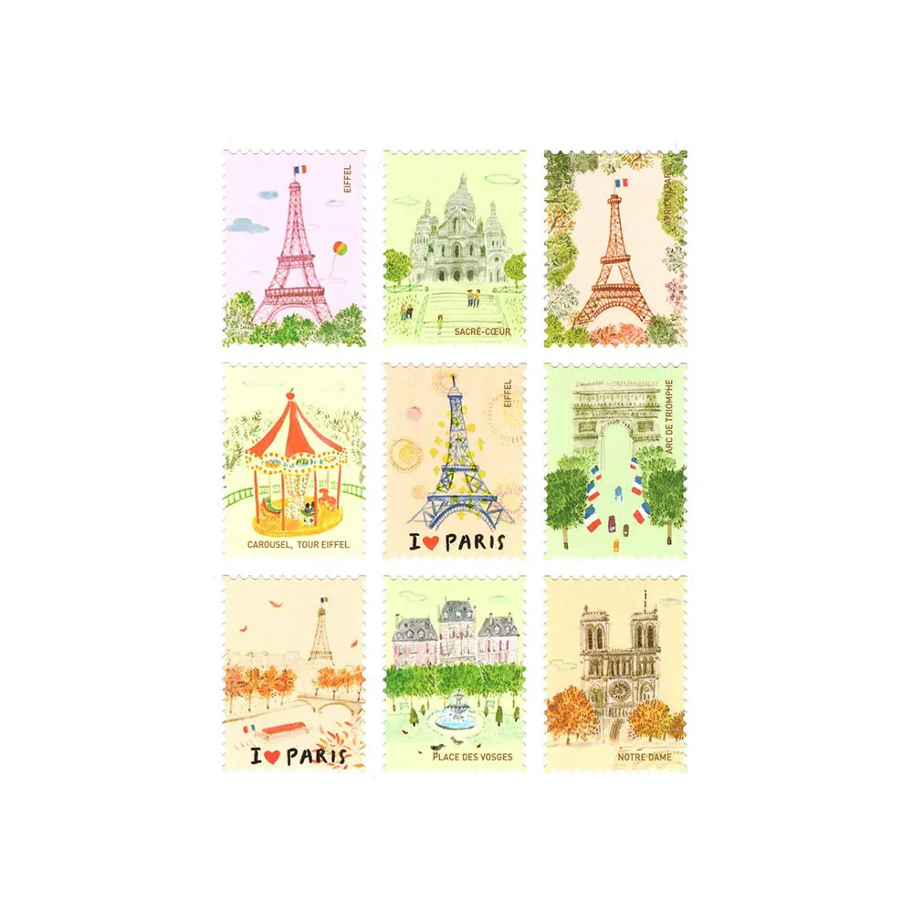Suatelier | Pegatinas Post Stamp L'après-midi Paris - Image 2