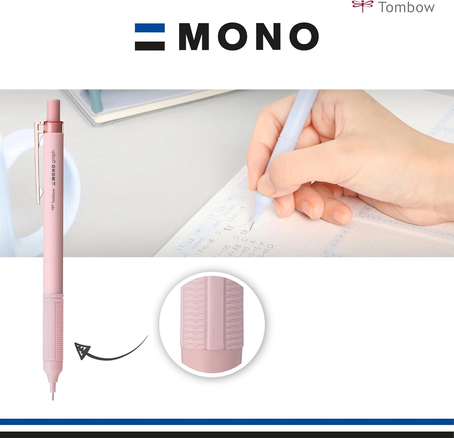 Tombow | Portaminas Mono Graph Lite 0.5 Smokey Brown - Image 3