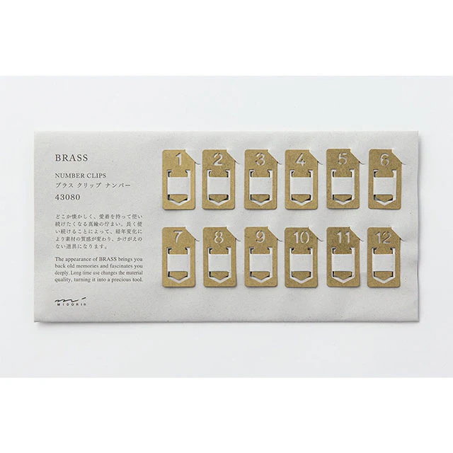 Traveler's Company | Clips Numerados Brass - Image 2