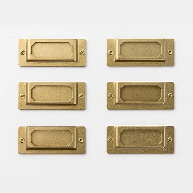 Traveler's Company | Placas de Rótulo Brass Label Plate - Image 5