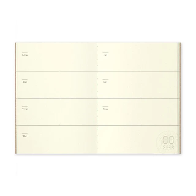 Traveler's Company | Recambio Passport 007 Planificador Semanal - Image 3