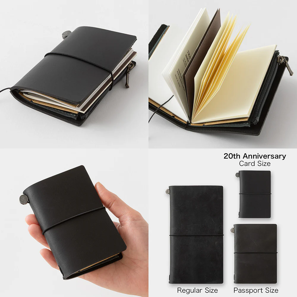 Traveler's Company | Set Cuaderno Traveler's Notebook Card 20º Aniversario Black - Image 10
