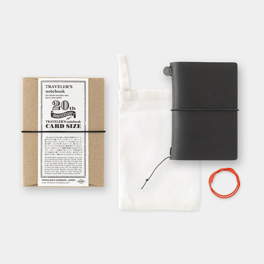 Traveler's Company | Set Cuaderno Traveler's Notebook Card 20º Aniversario Black - Image 3