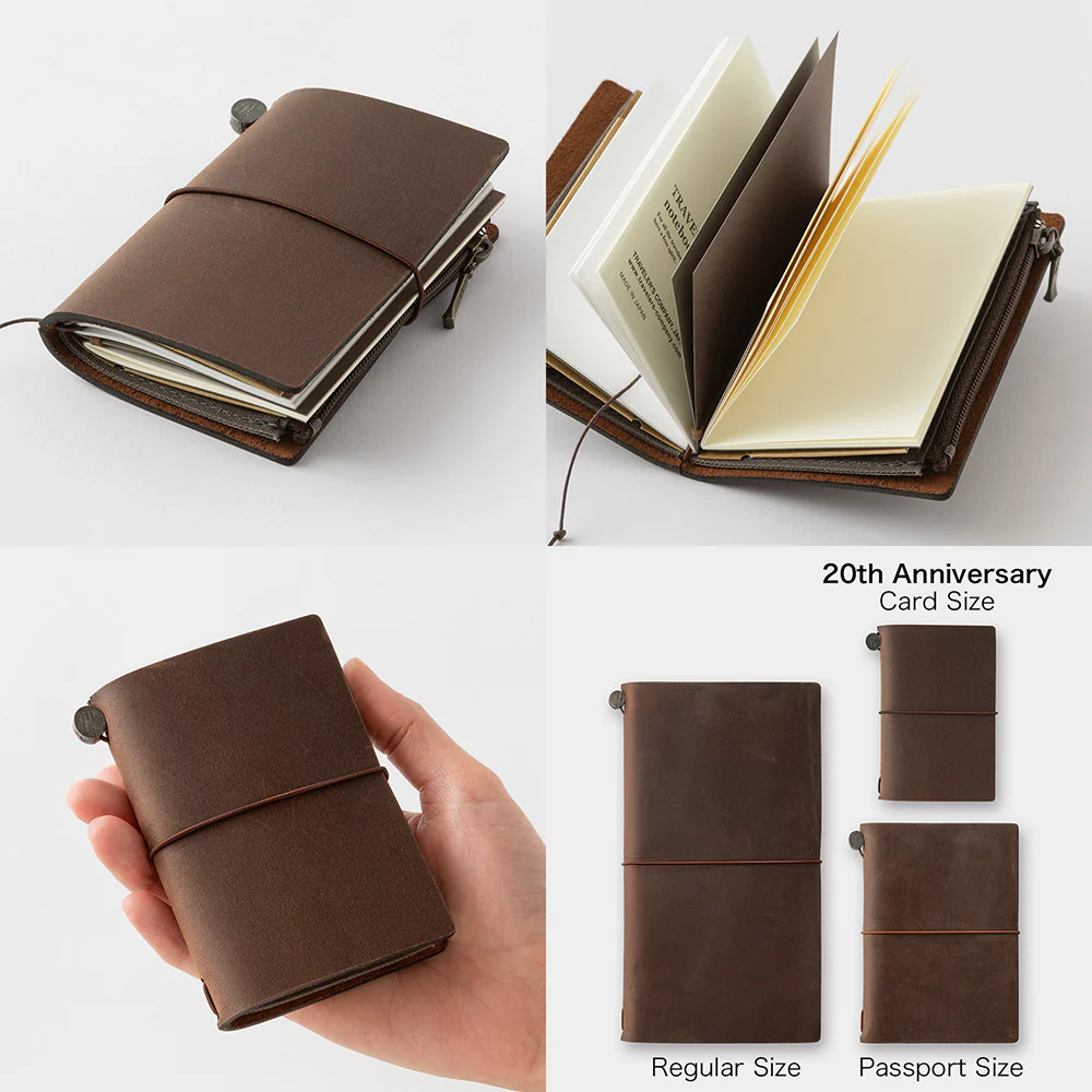 Traveler's Company | Set Cuaderno Traveler's Notebook Card 20º Aniversario Brown - Image 10