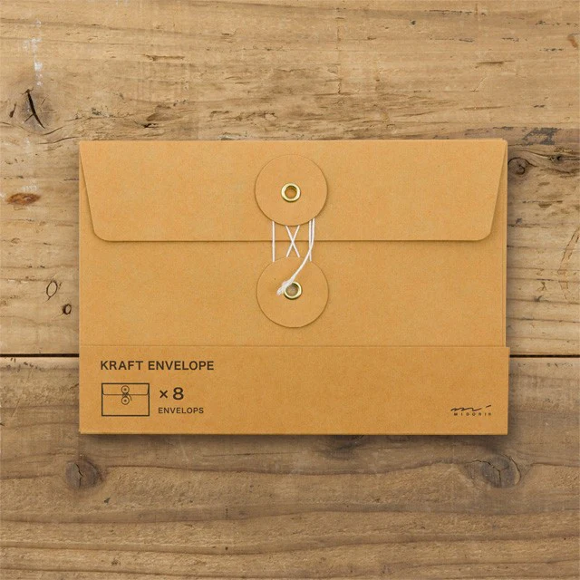 Traveler's Company | Set de Sobres Kraft M Naranja
