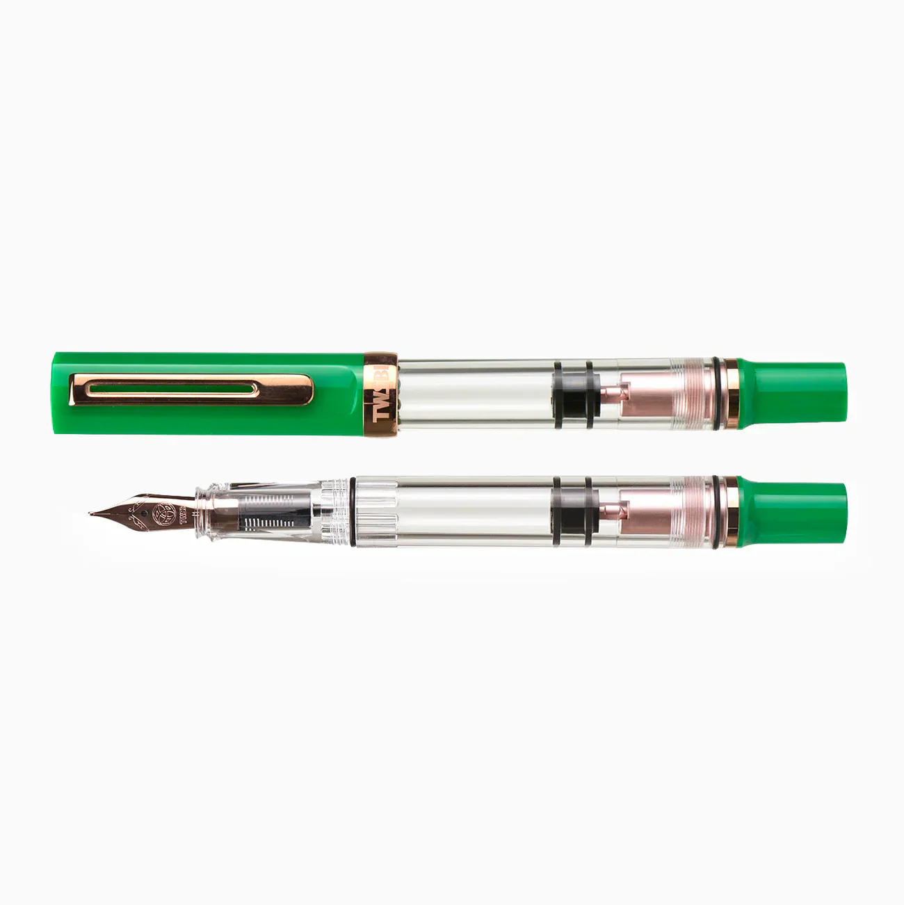 TWSBI | Set Pluma Estilográfica ECO T Royal Jade EF con Tinta Midnight Blue - Image 4