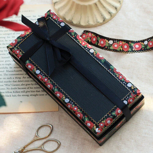 BGM | Foil Embroidered Ribbon Camellia Washi Tape - Image 4