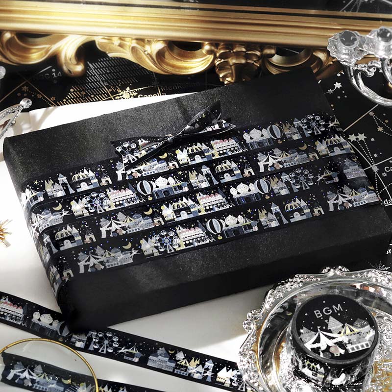 BGM | Foil Midnight Amusement Park Washi Tape - Image 5